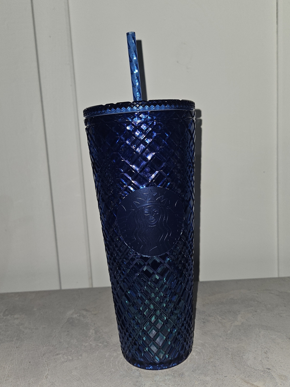 Starbucks Iridescent Blue Studded Tumbler with Straw